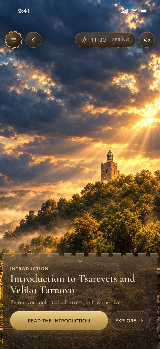 The introduction to Tsarevets and Veliko Tarnovo